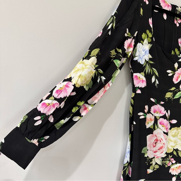 Yumi Kim Marlo Floral Midi Dress Black Size S NWT - Picture 5 of 13